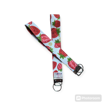 Keyfob, sleutelhanger aardbei